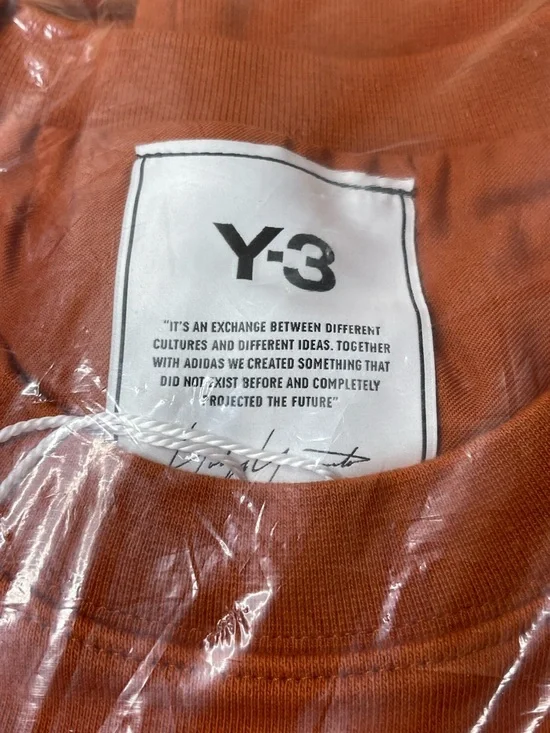 adidas Y-3 by Yohji Yamamoto Men Classic Chest Logo Sweatshirt Fox  Size Large - Picture 10 of 11